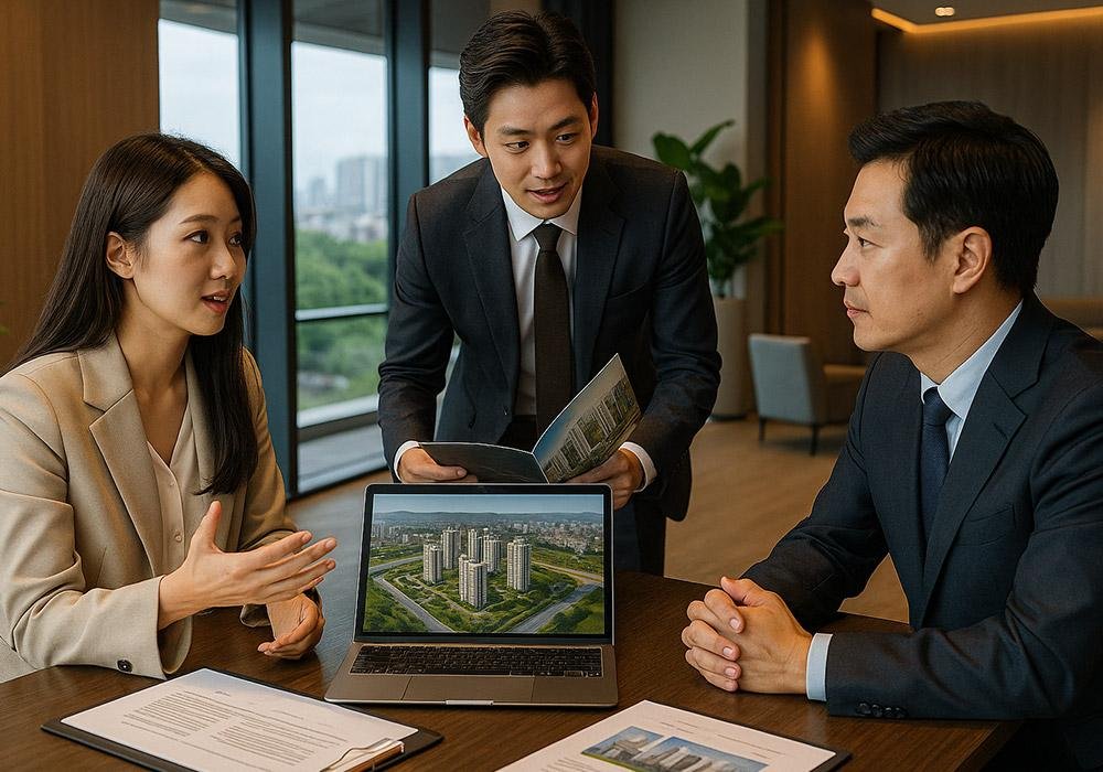 Leadership Team Planning U.S. Real Estate Development